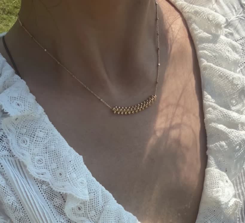 Cartier Gold-Tone Spike Statement Necklace