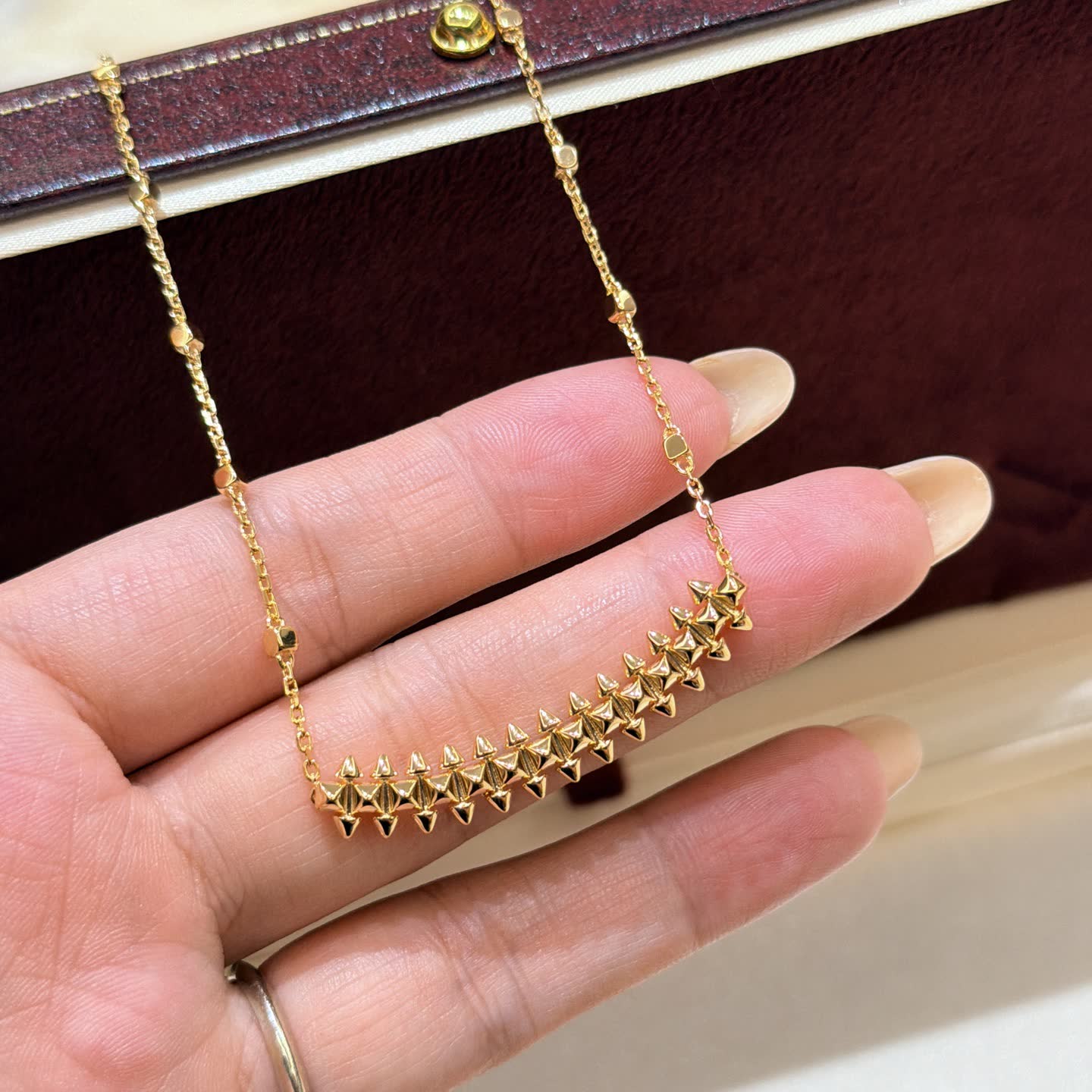 Cartier Gold-Tone Spike Statement Necklace