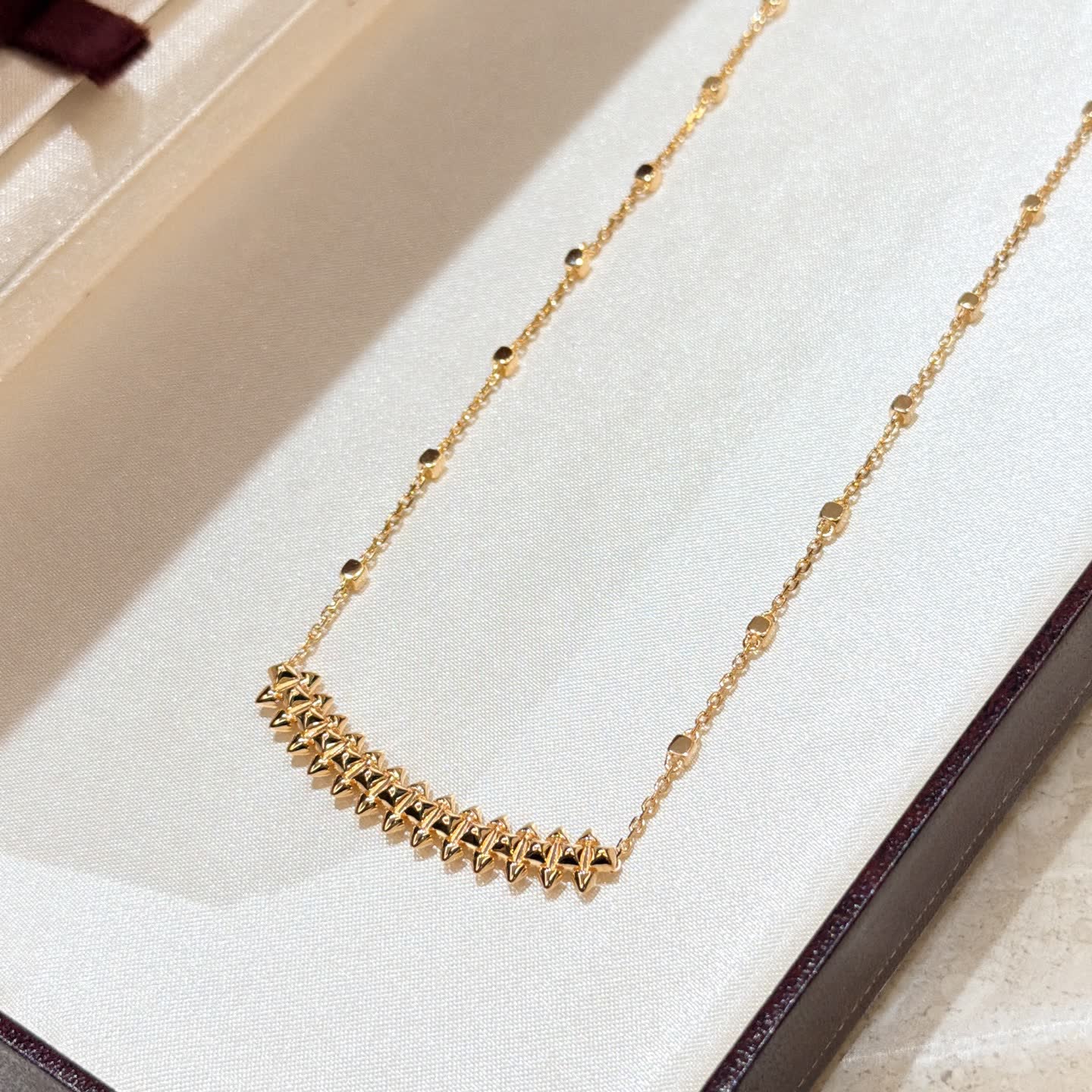 Cartier Gold-Tone Spike Statement Necklace