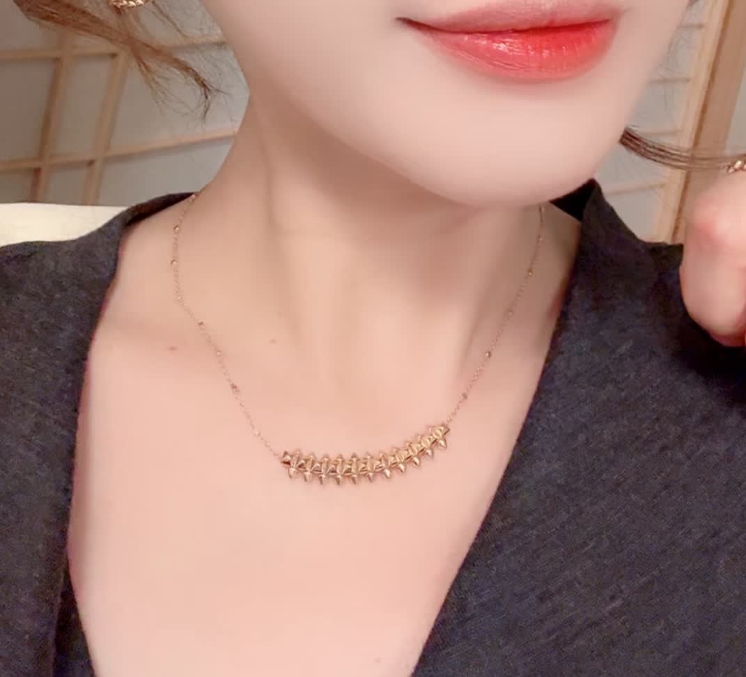 Cartier Gold-Tone Spike Statement Necklace