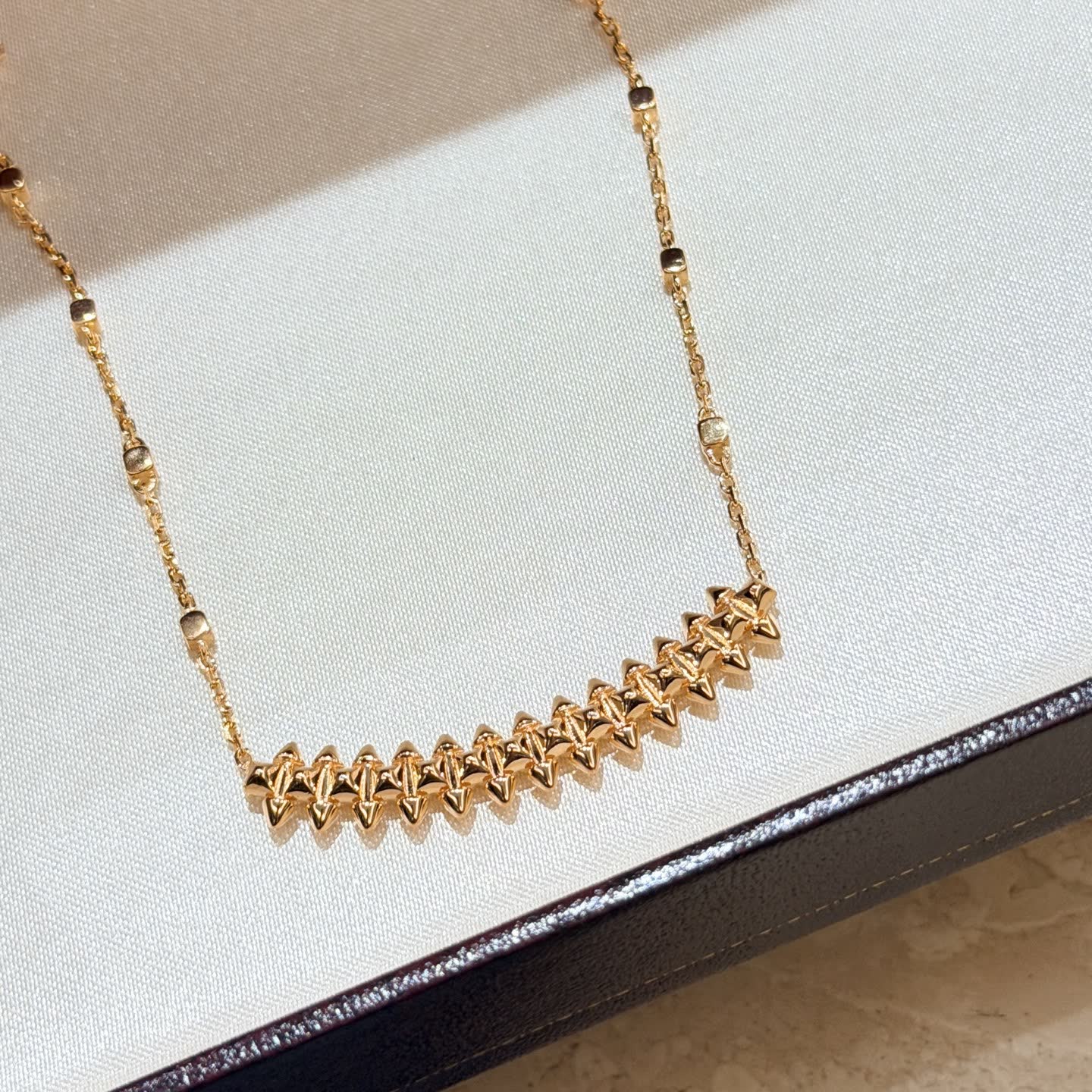 Cartier Gold-Tone Spike Statement Necklace