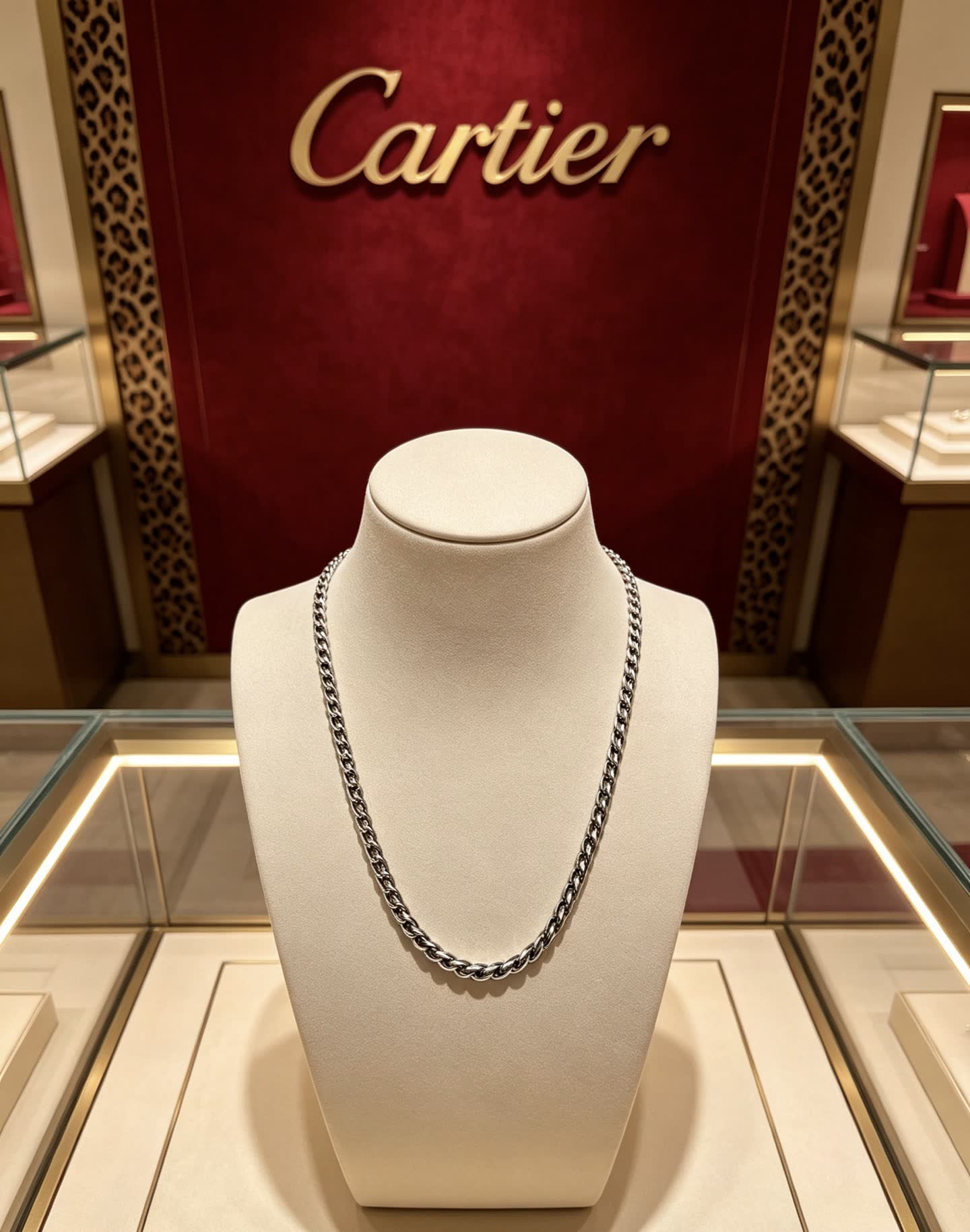 Cartier Silver Chain Necklace
