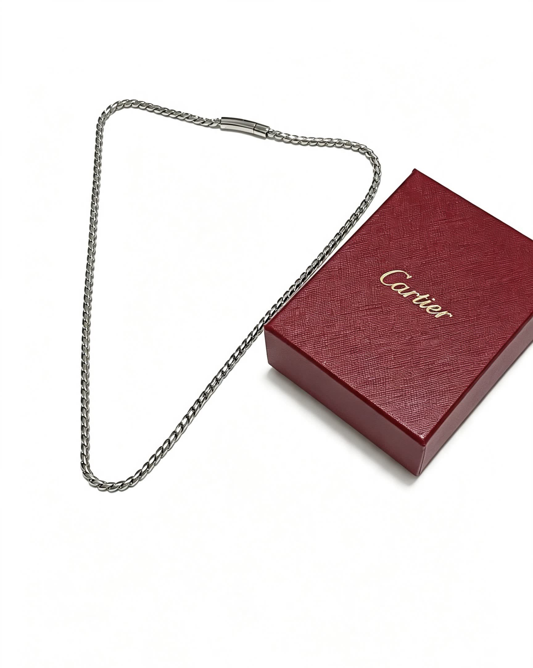 Cartier Silver Chain Necklace