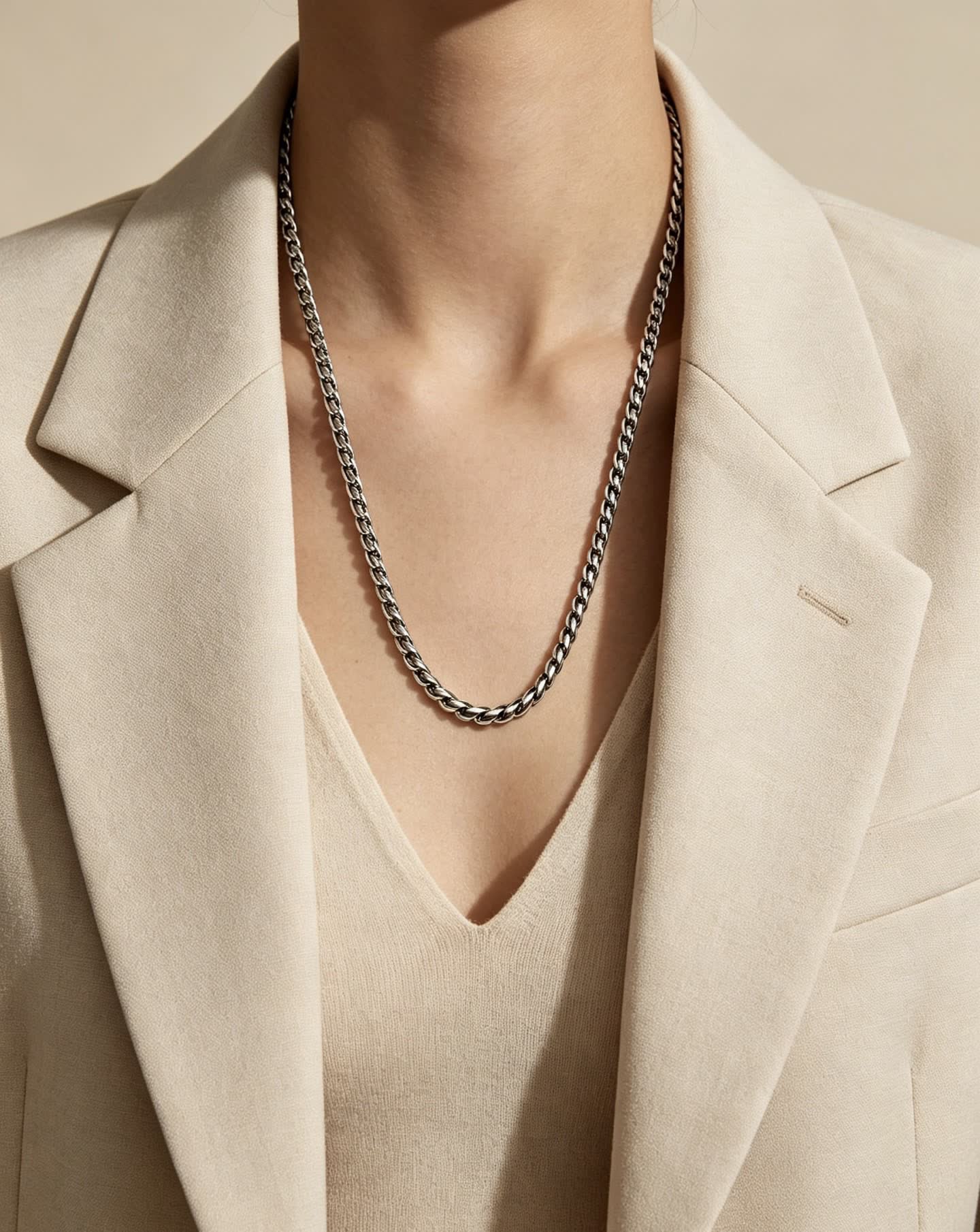 Cartier Silver Chain Necklace