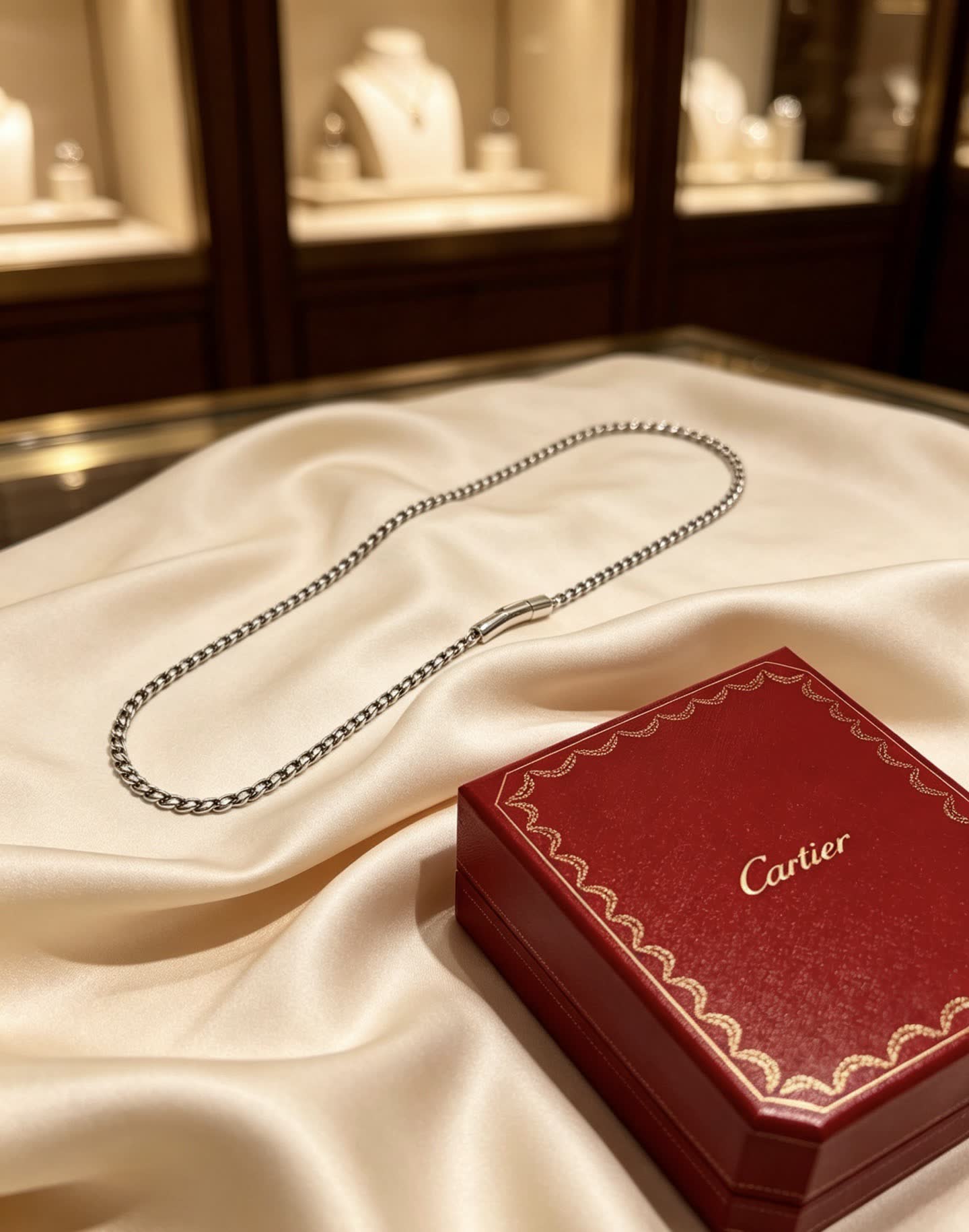 Cartier Silver Chain Necklace