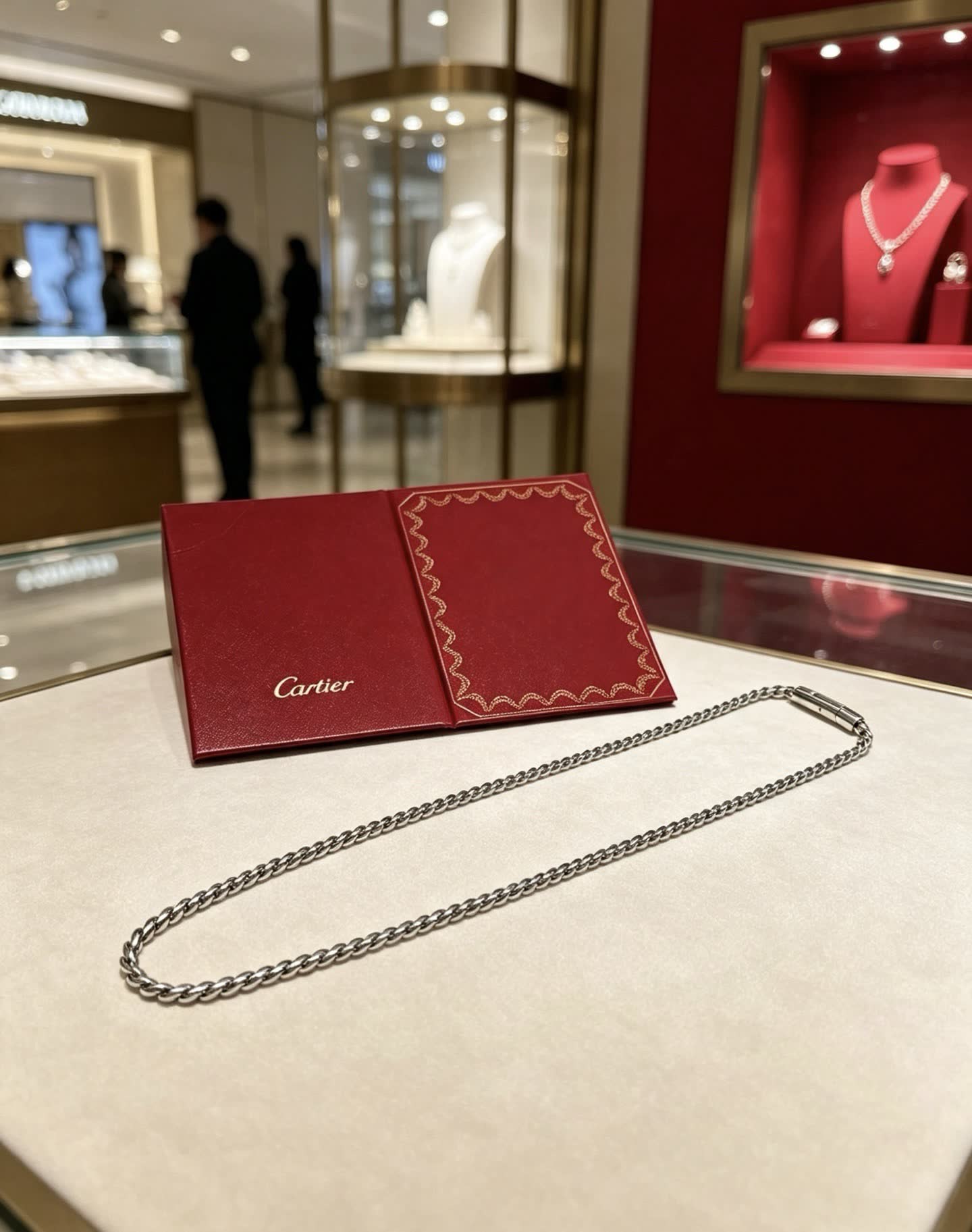 Cartier Silver Chain Necklace