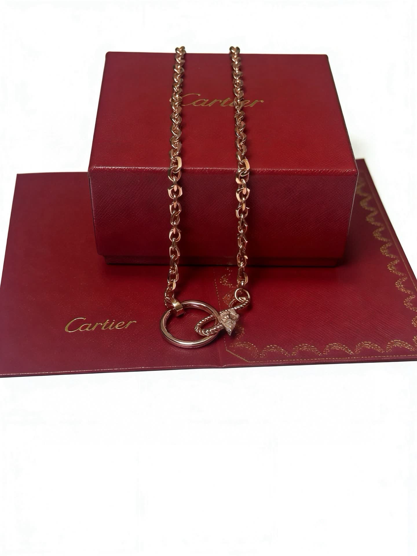 Cartier Gold Chain Necklace