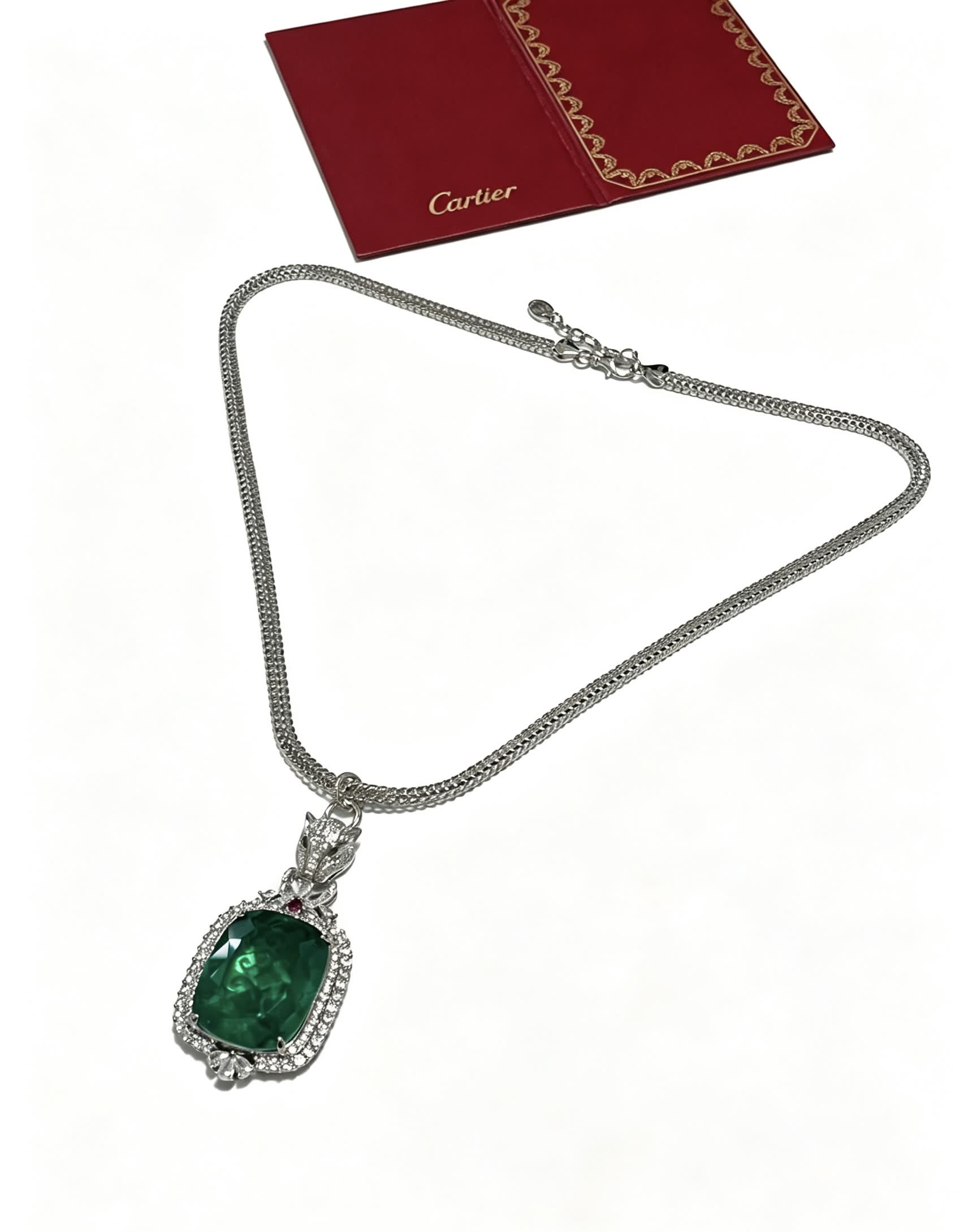 Cartier Emerald and Diamond Necklace Cartier Emerald and Diamond Necklace