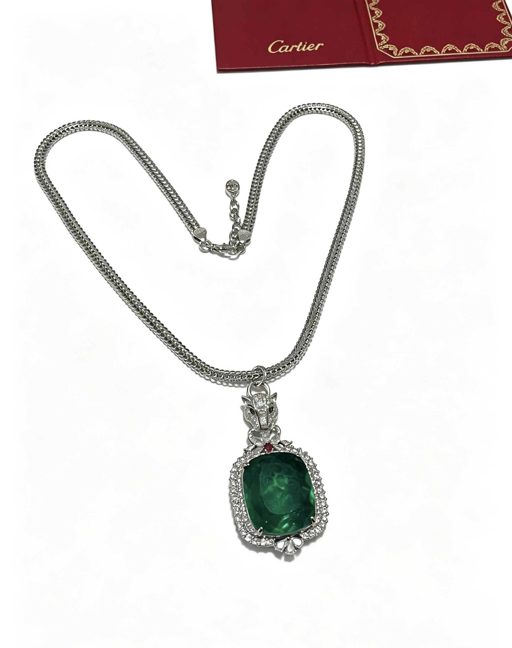 Cartier Emerald and Diamond Necklace