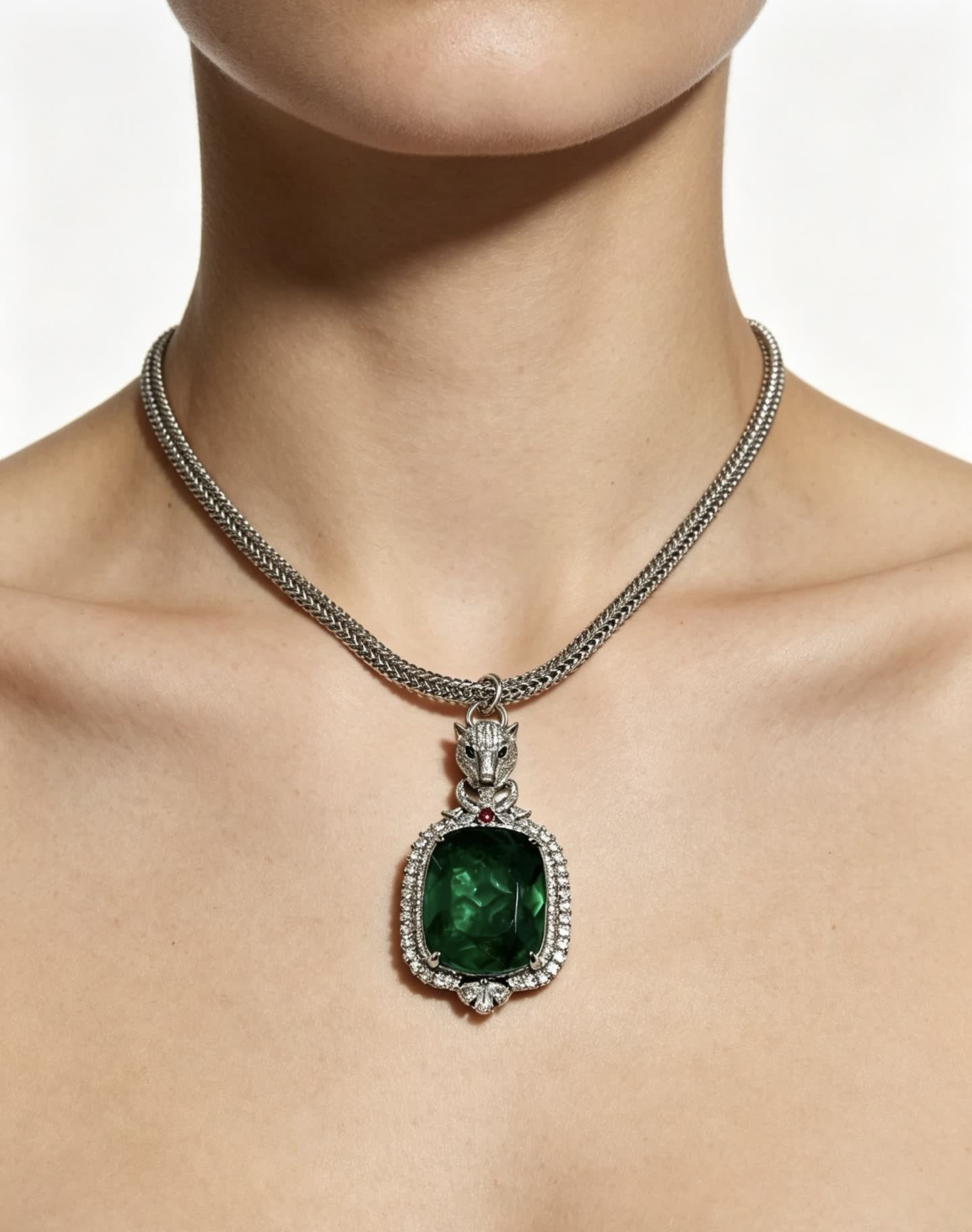 Cartier Emerald and Diamond Necklace