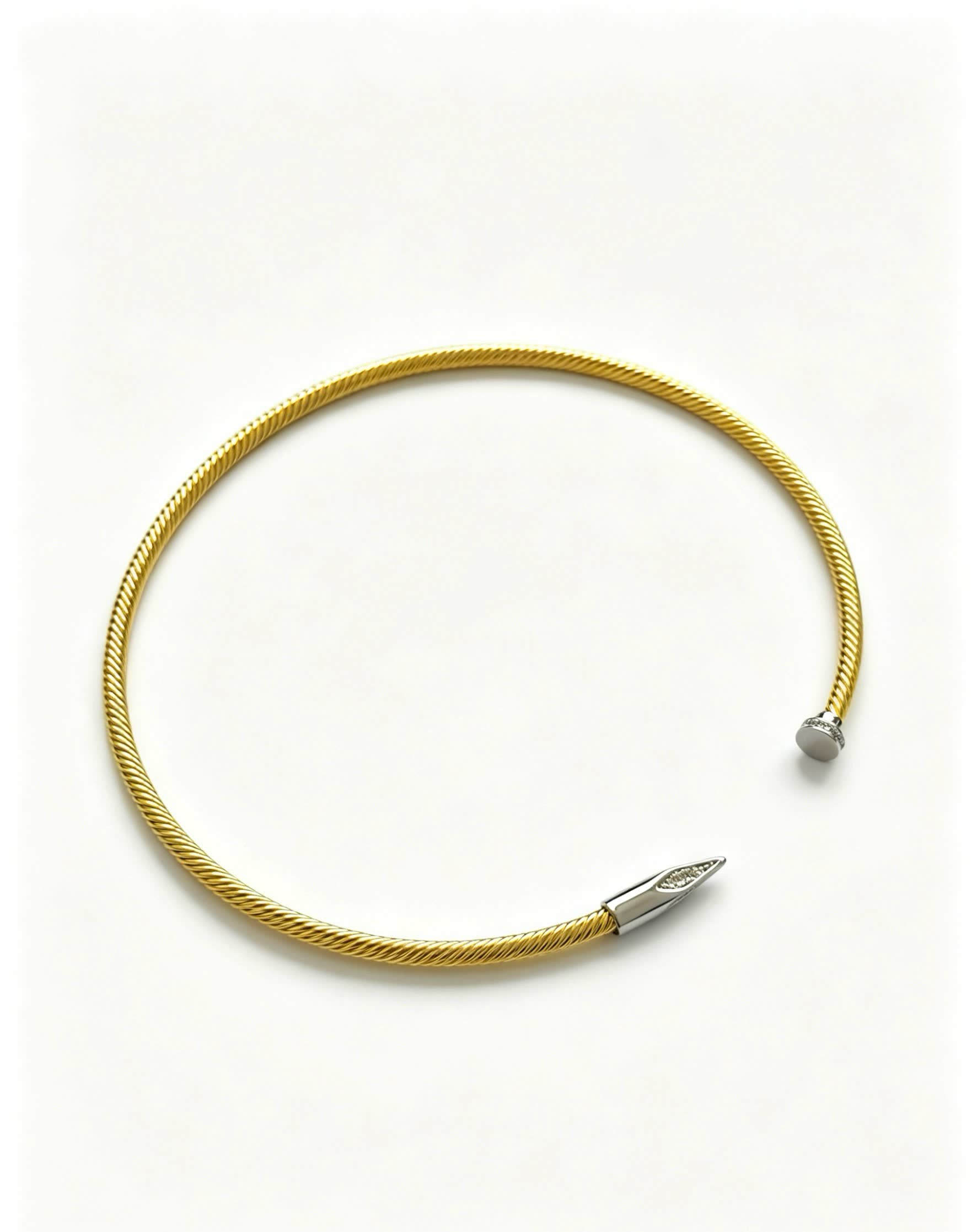 Cartier Gold-Tone Diamond Accent Choker Necklace
