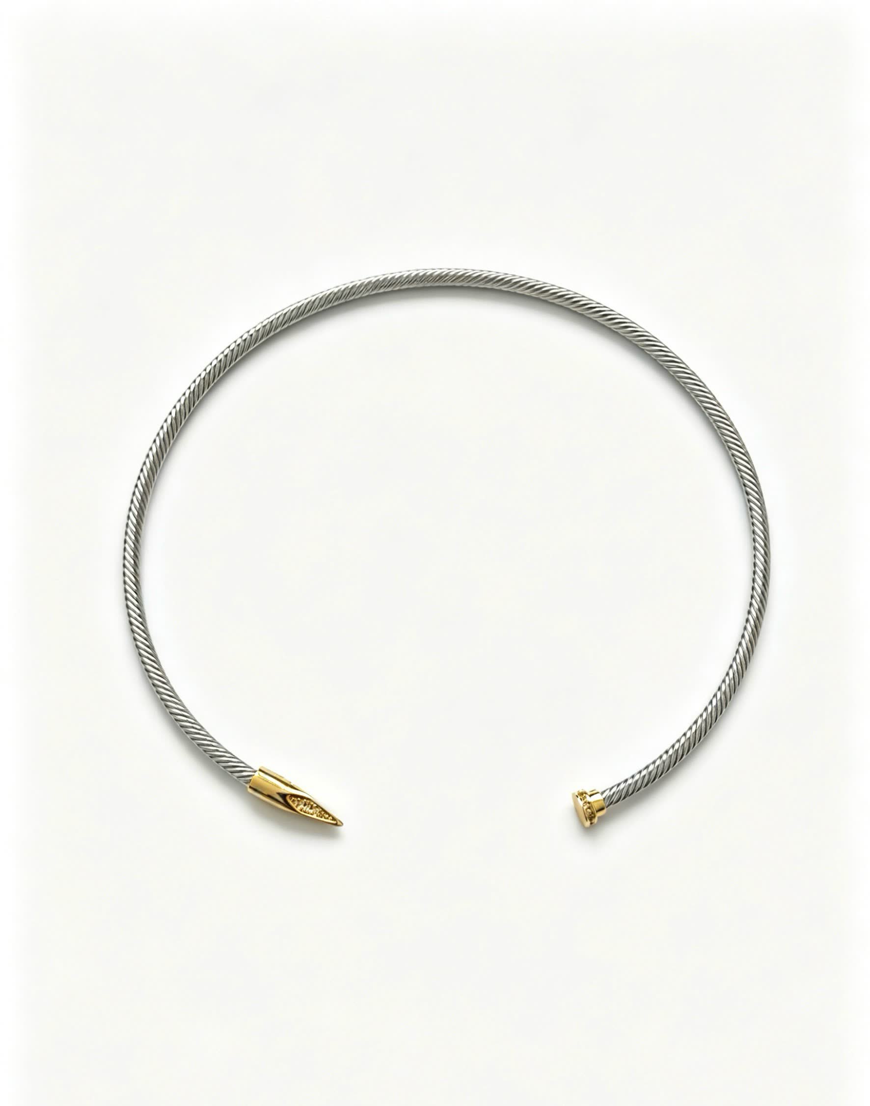 Cartier Silver and Gold-Tone Cable Chain Necklace