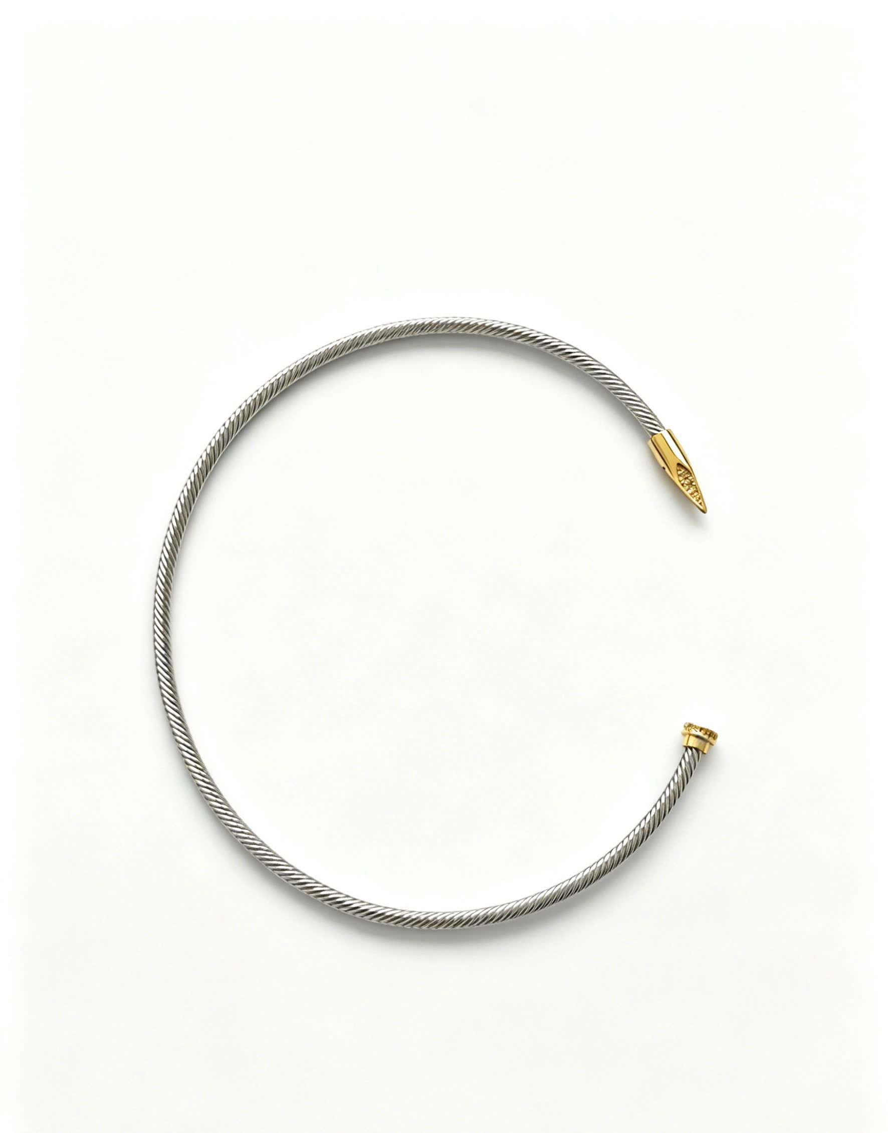 Cartier Silver and Gold-Tone Cable Chain Necklace