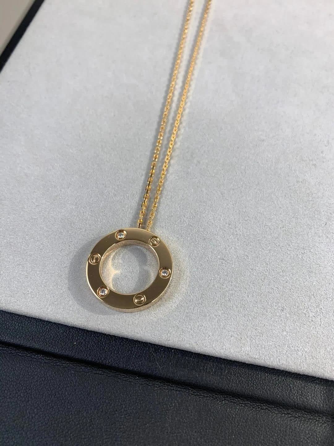Cartier Love Circle Pendant Necklace