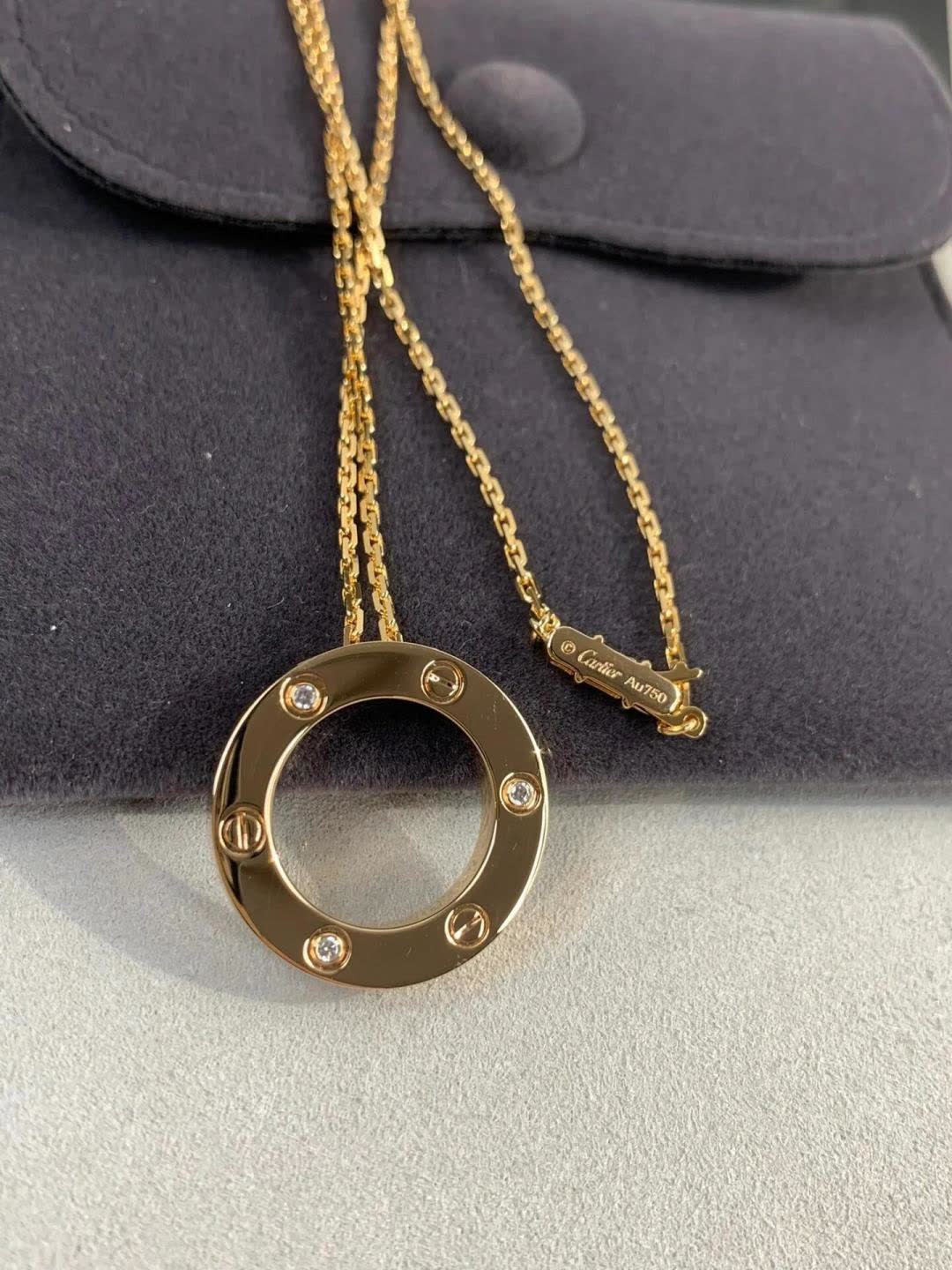 Cartier Love Circle Pendant Necklace