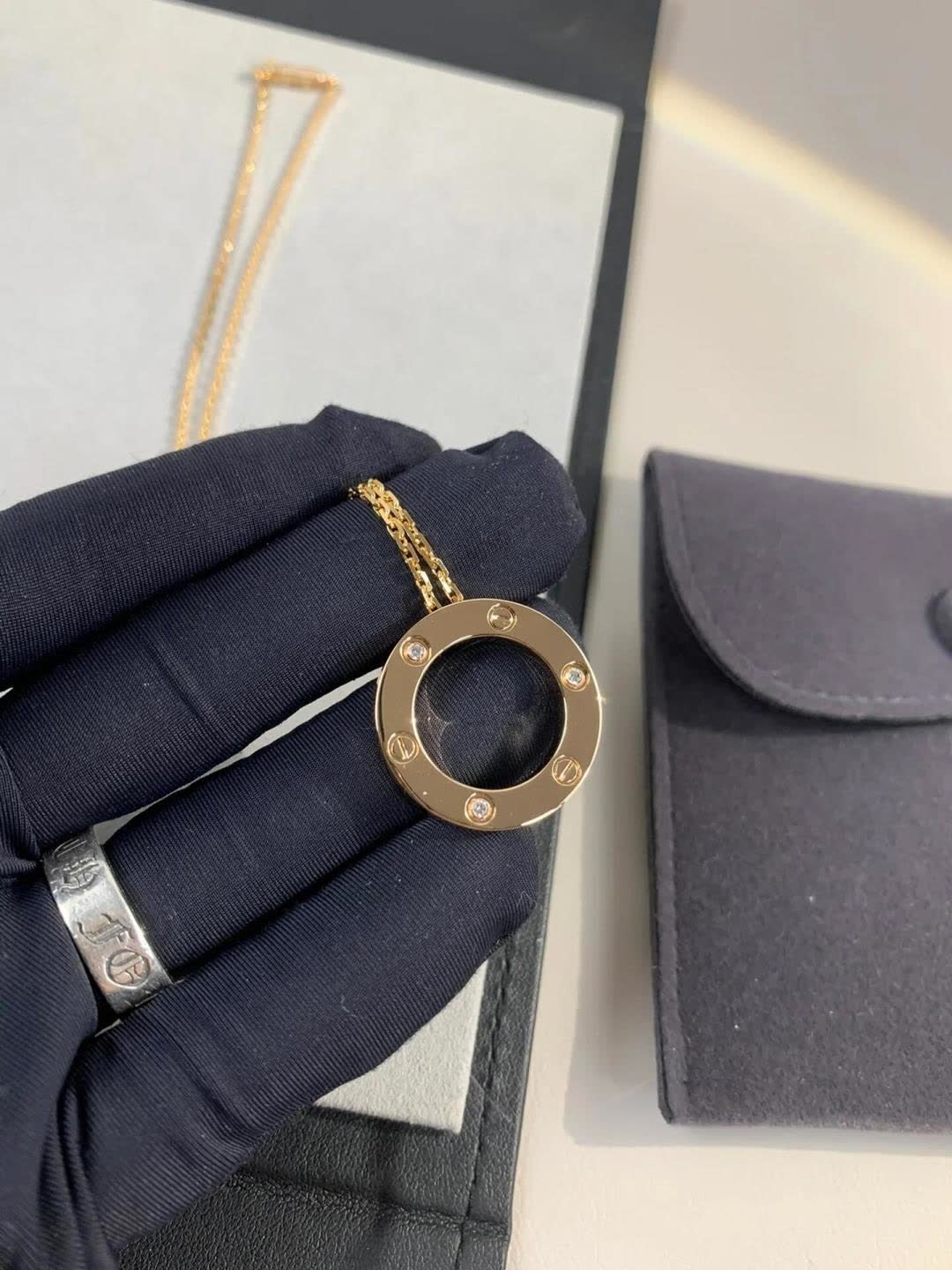 Cartier Love Circle Pendant Necklace