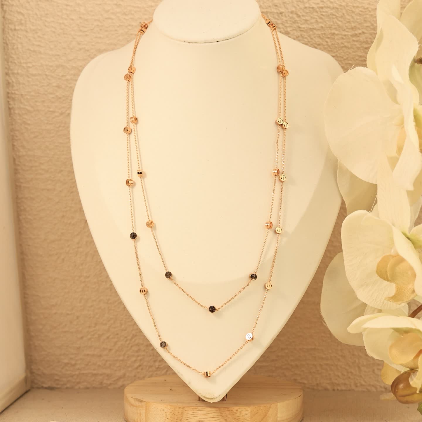Cartier Silver Beaded Chain Necklace