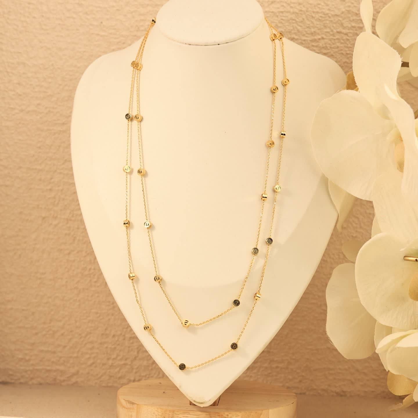 Cartier Silver Beaded Chain Necklace