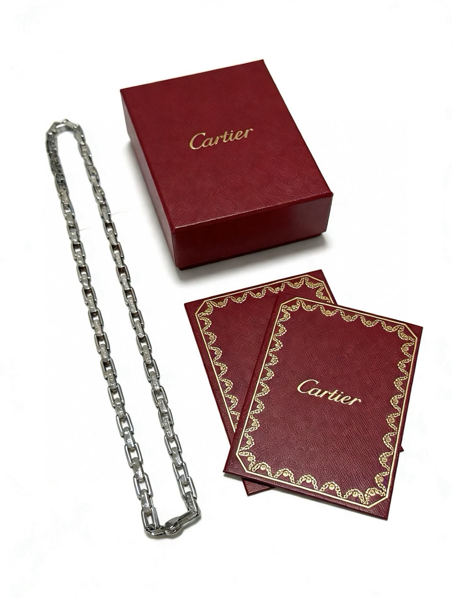 Cartier Silver Chain Necklace