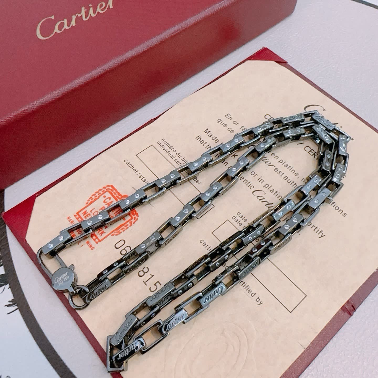 Cartier Tank Francaise Necklace