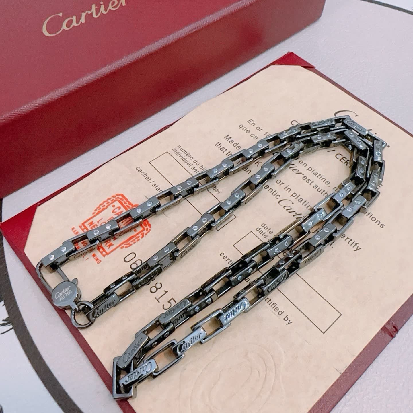 Cartier Tank Francaise Necklace