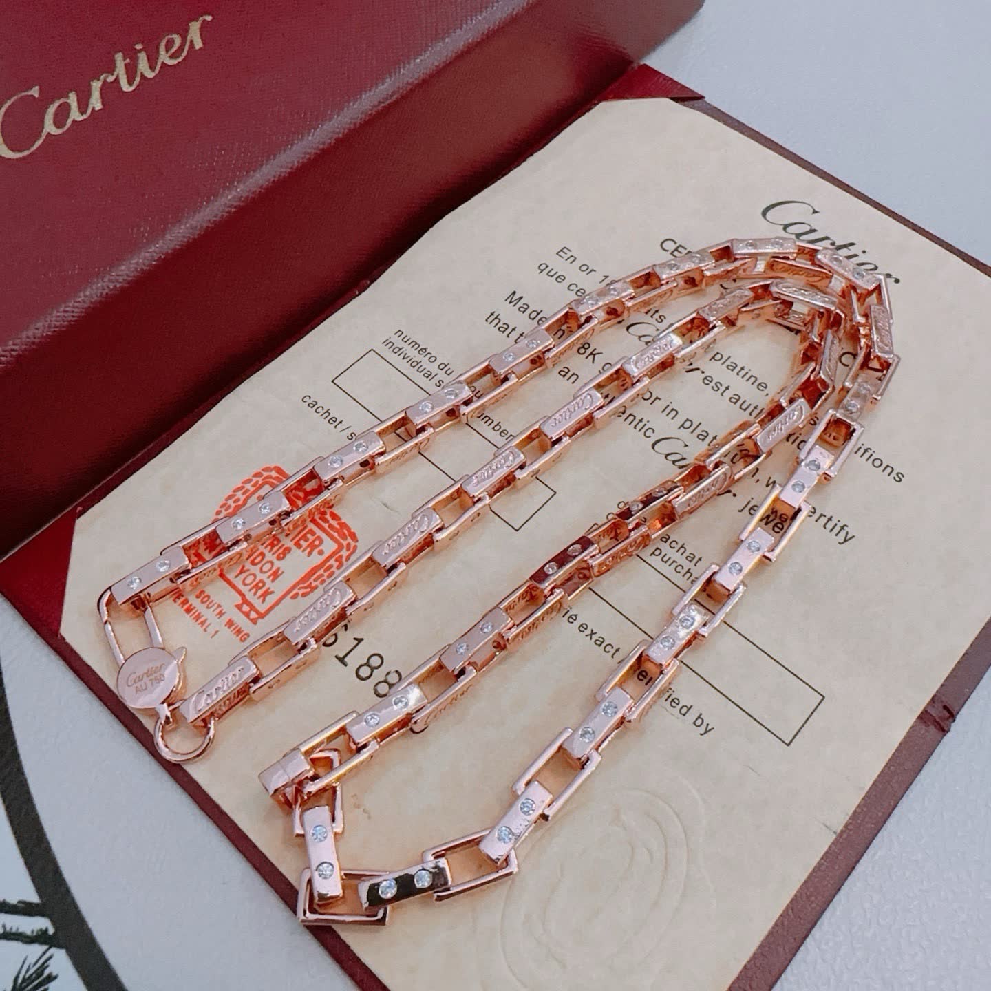 Cartier Tank Francaise Necklace Cartier Tank Francaise Necklace