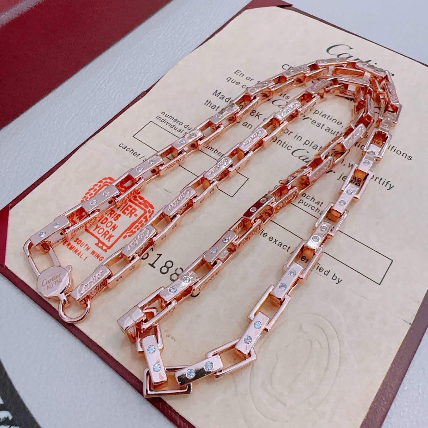 Cartier Tank Francaise Necklace