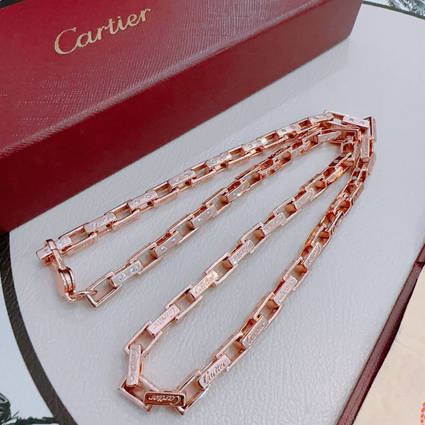 Cartier Tank Francaise Necklace