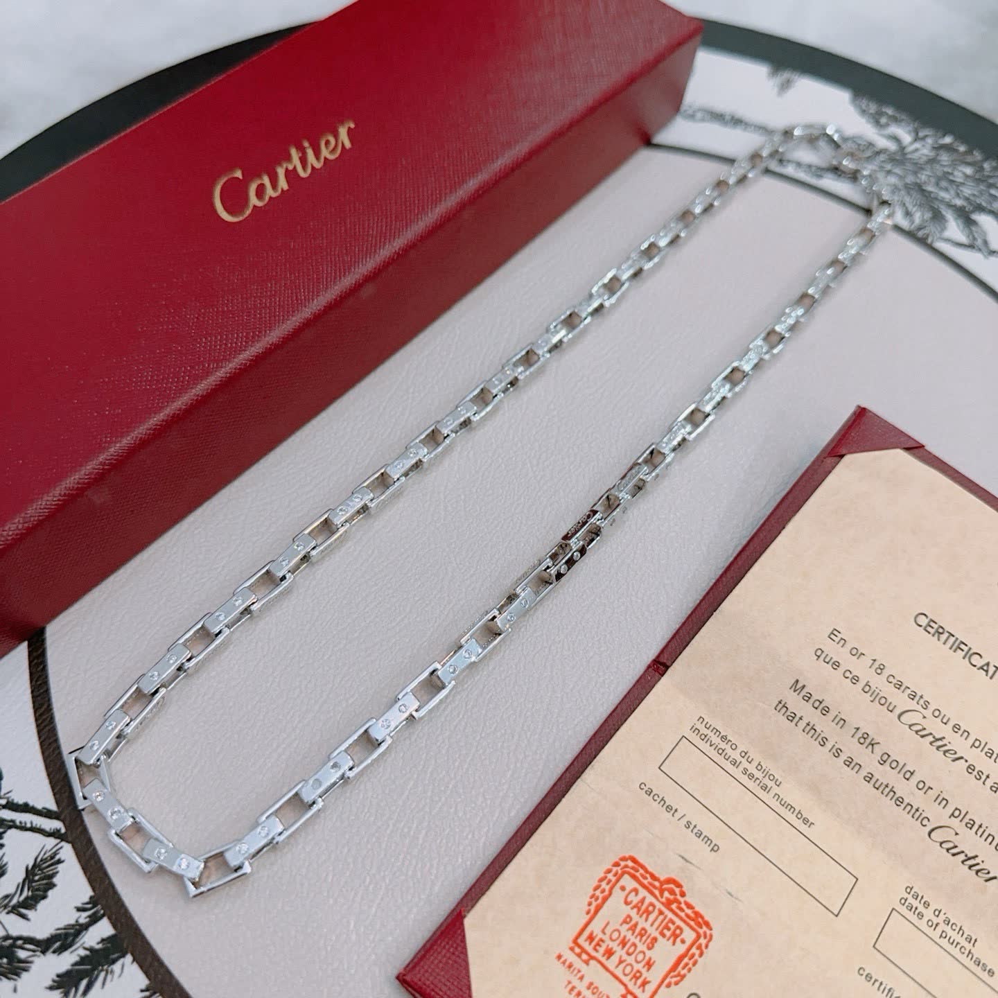 Cartier Tank Francaise Necklace