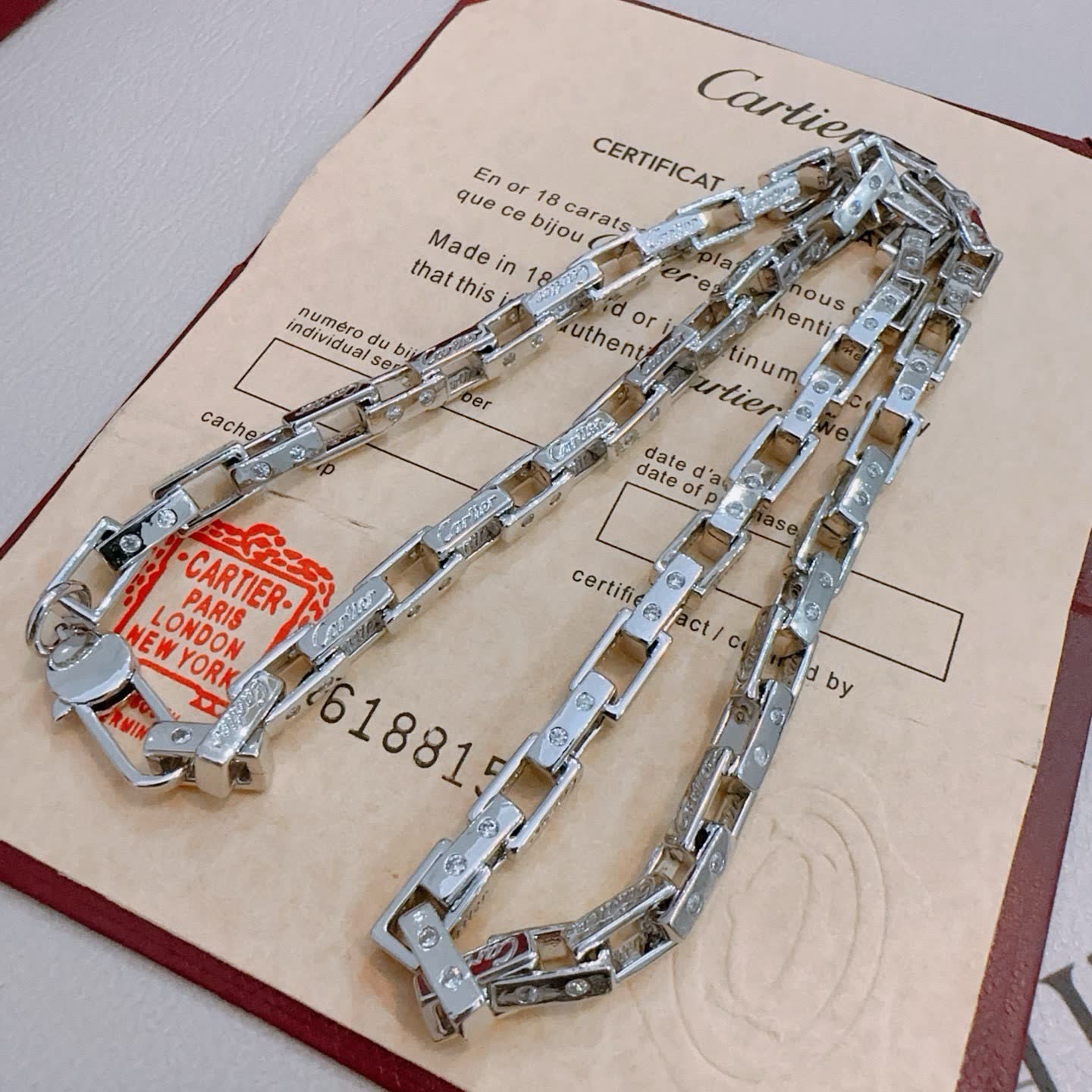 Cartier Tank Francaise Necklace