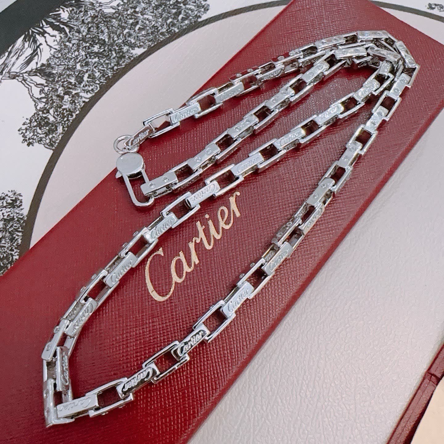 Cartier Tank Francaise Necklace