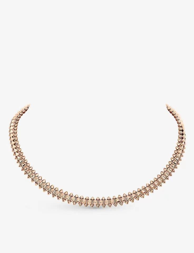 Cartier Rose Gold Spike Collar Necklace