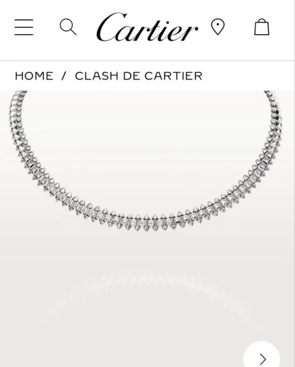 Cartier Rose Gold Spike Collar Necklace