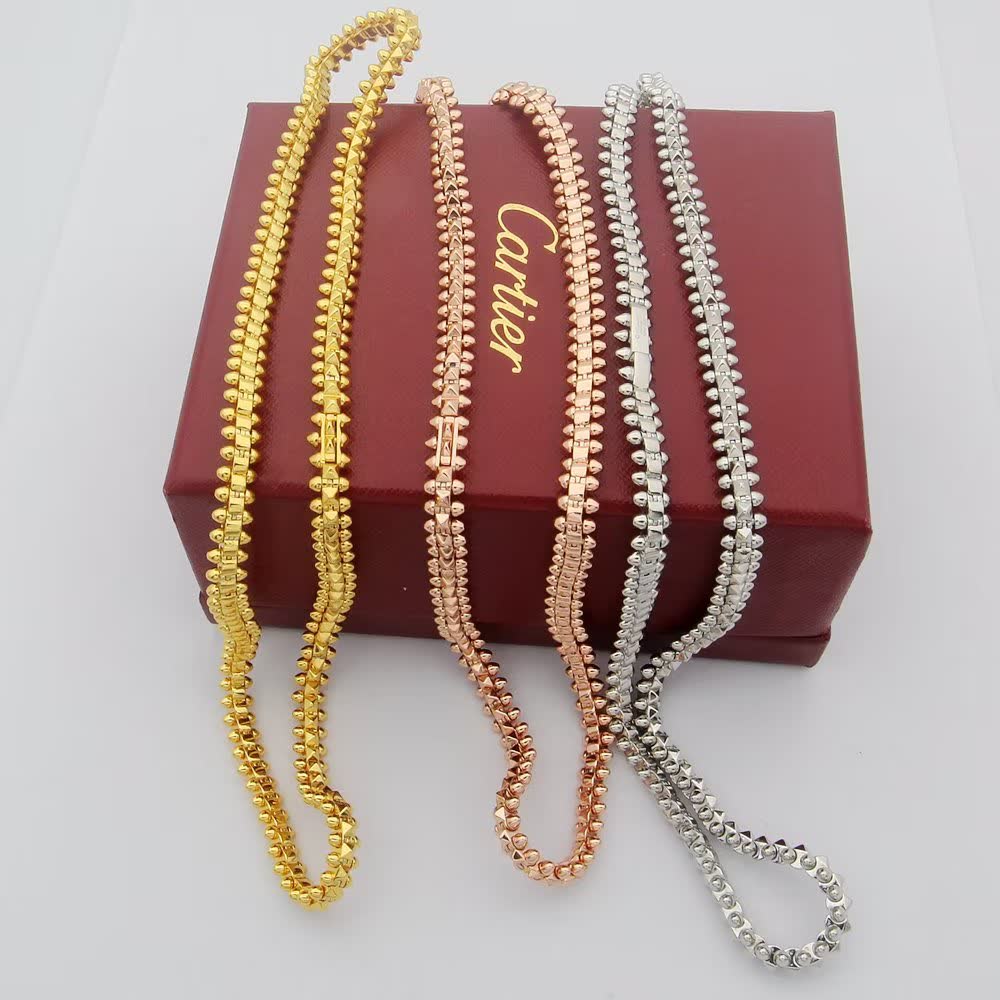 Cartier Rose Gold Spike Collar Necklace