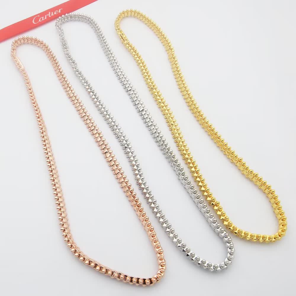 Cartier Rose Gold Spike Collar Necklace