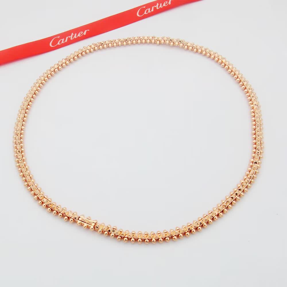 Cartier Rose Gold Spike Collar Necklace