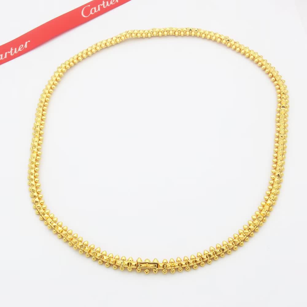 Cartier Rose Gold Spike Collar Necklace