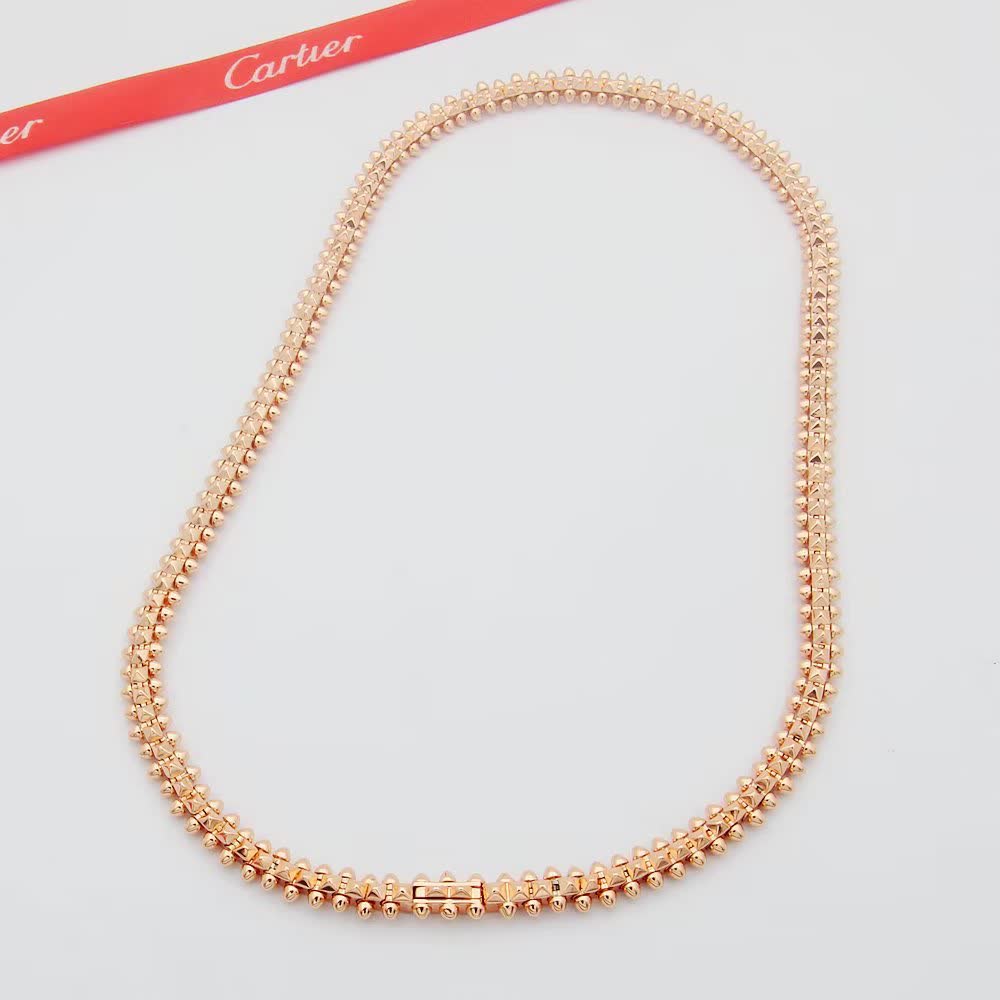 Cartier Rose Gold Spike Collar Necklace