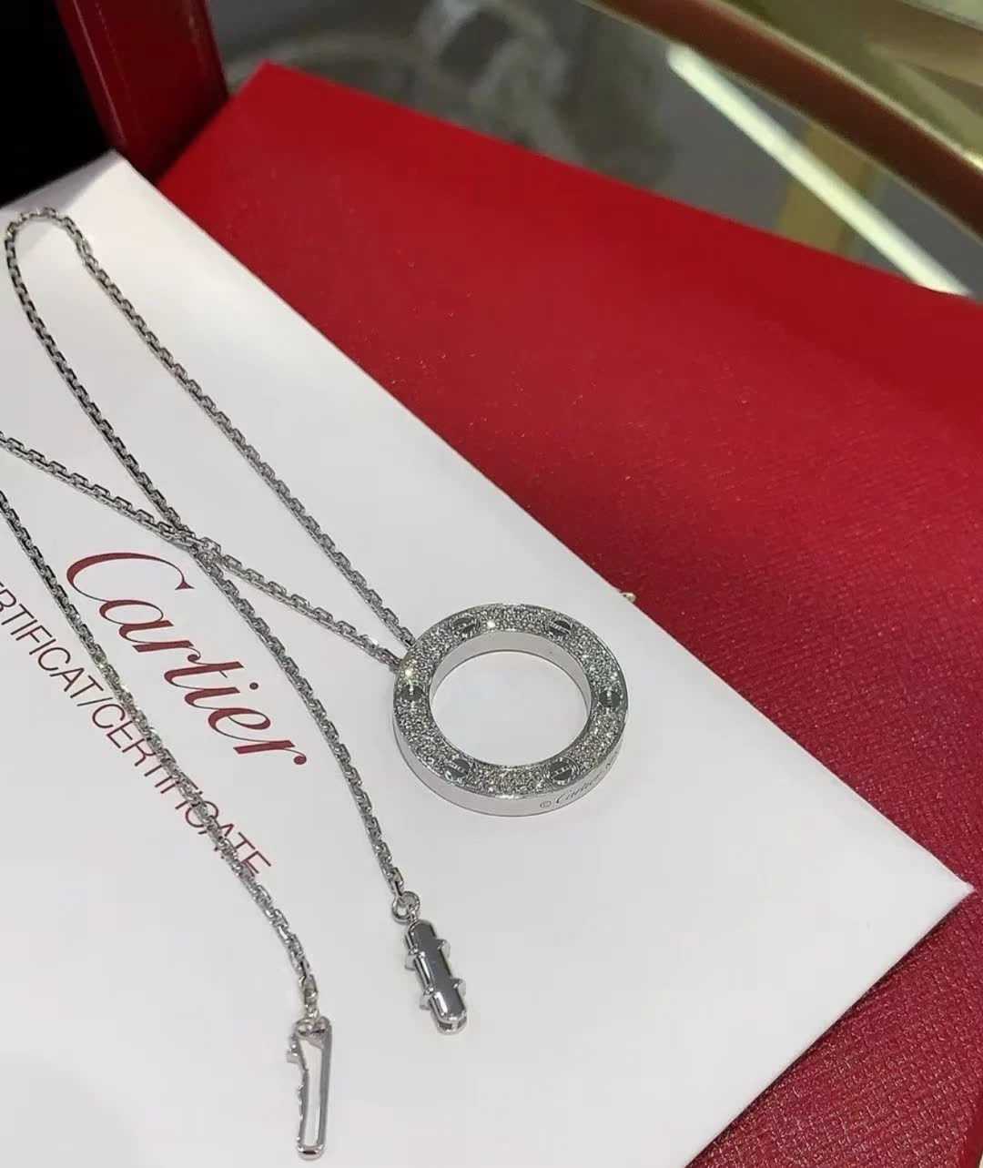 Cartier Love Circle Pendant Necklace
