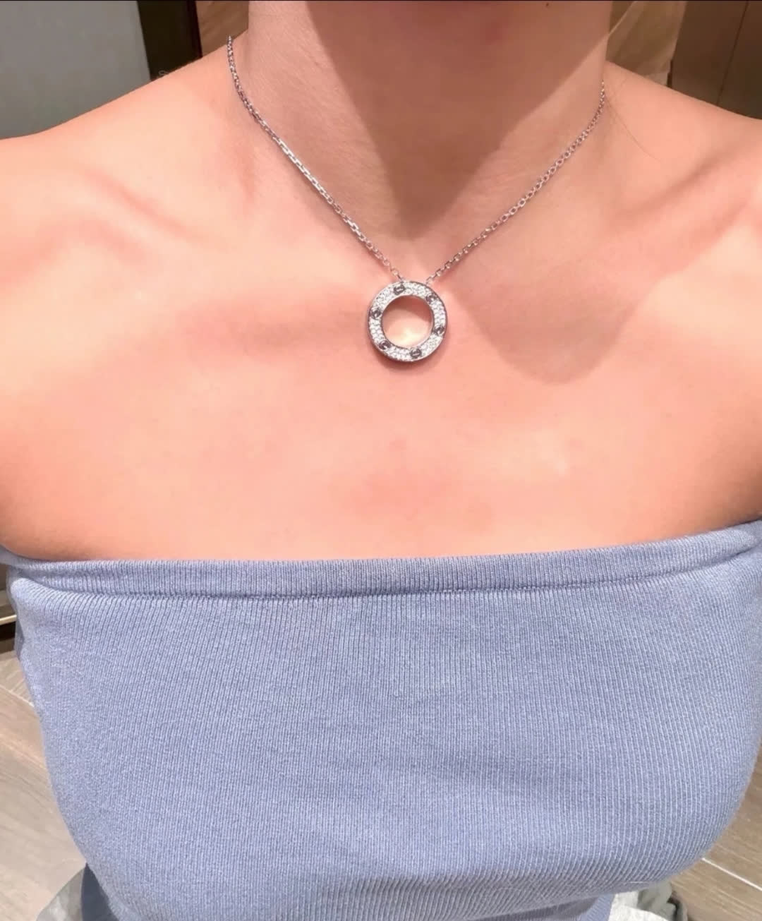 Cartier Love Circle Pendant Necklace