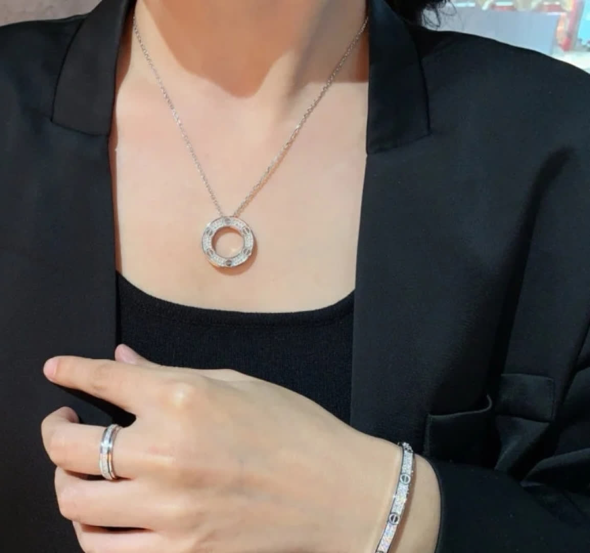 Cartier Love Circle Pendant Necklace