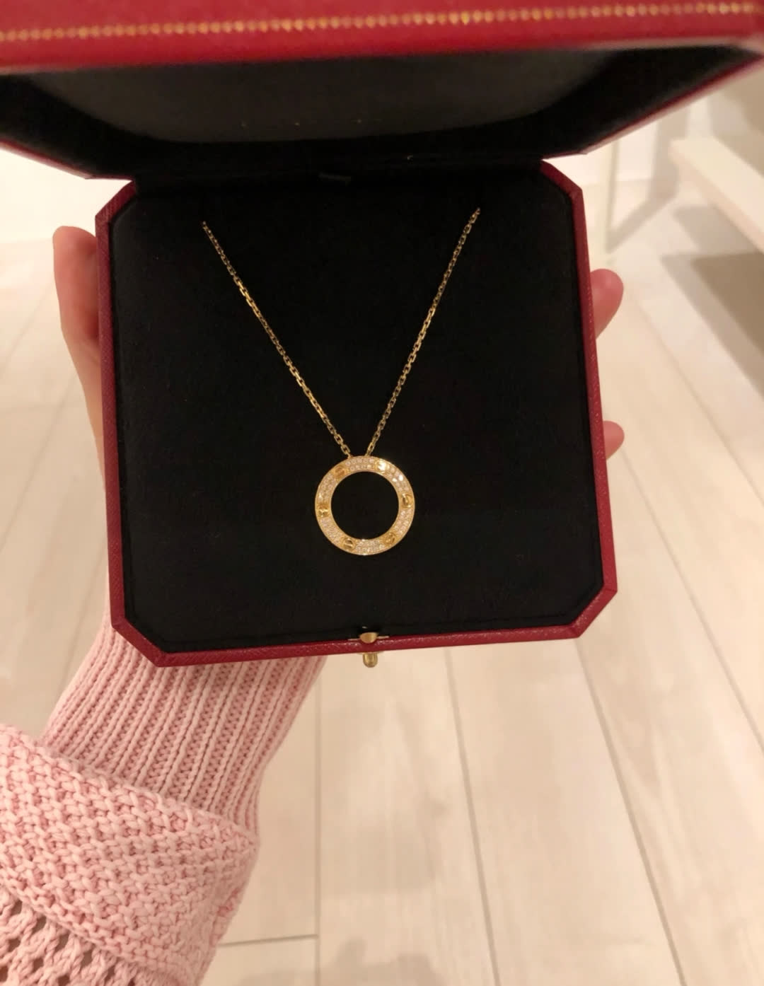 Cartier Love Gold Diamond Necklace
