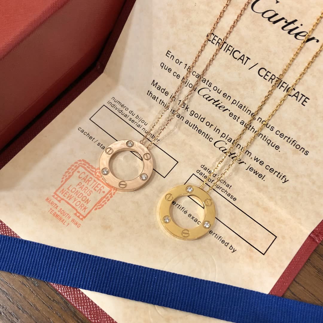 Cartier Love Circle Pendant Necklace