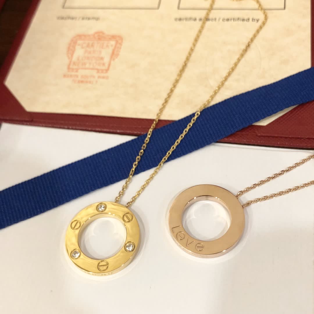 Cartier Love Circle Pendant Necklace