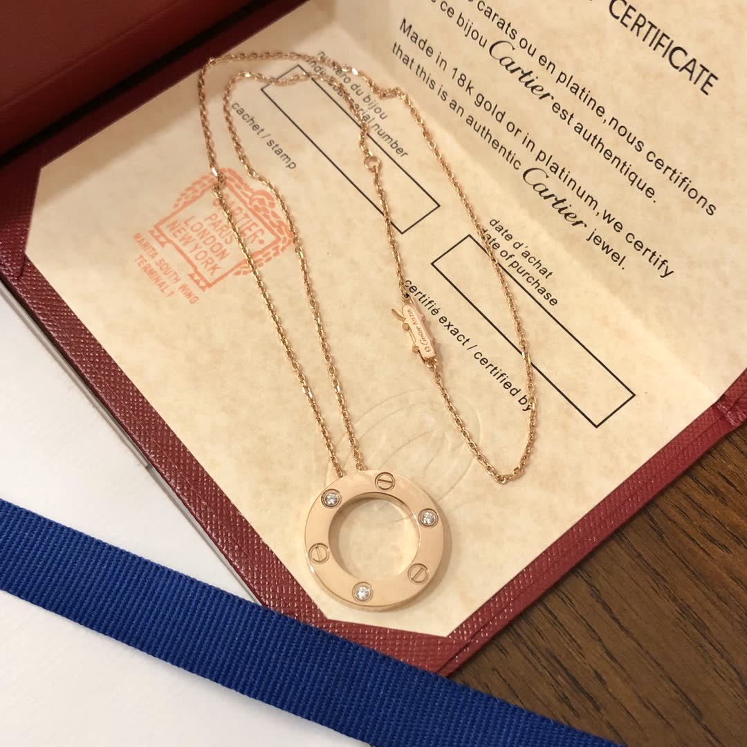 Cartier Love Circle Pendant Necklace