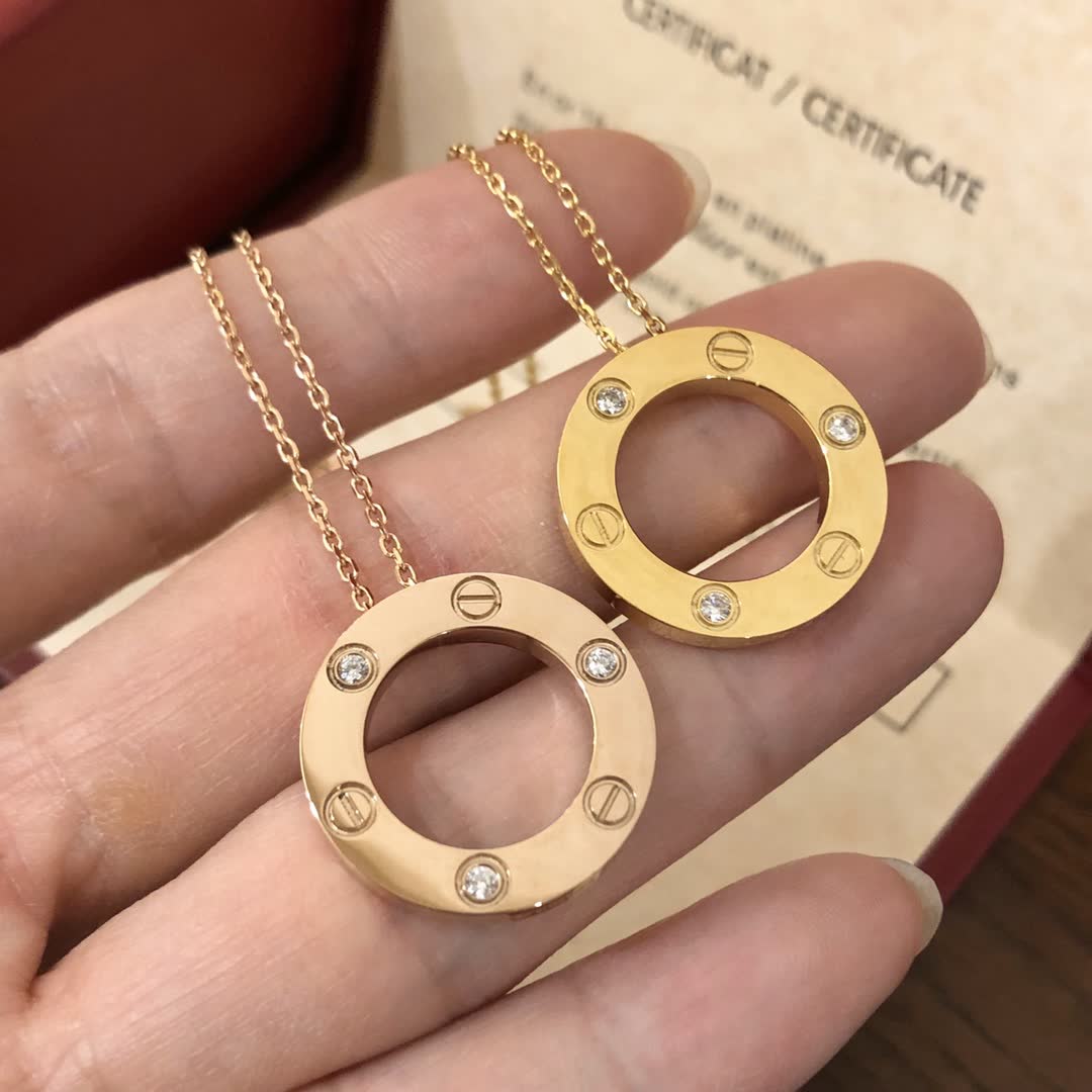 Cartier Love Circle Pendant Necklace