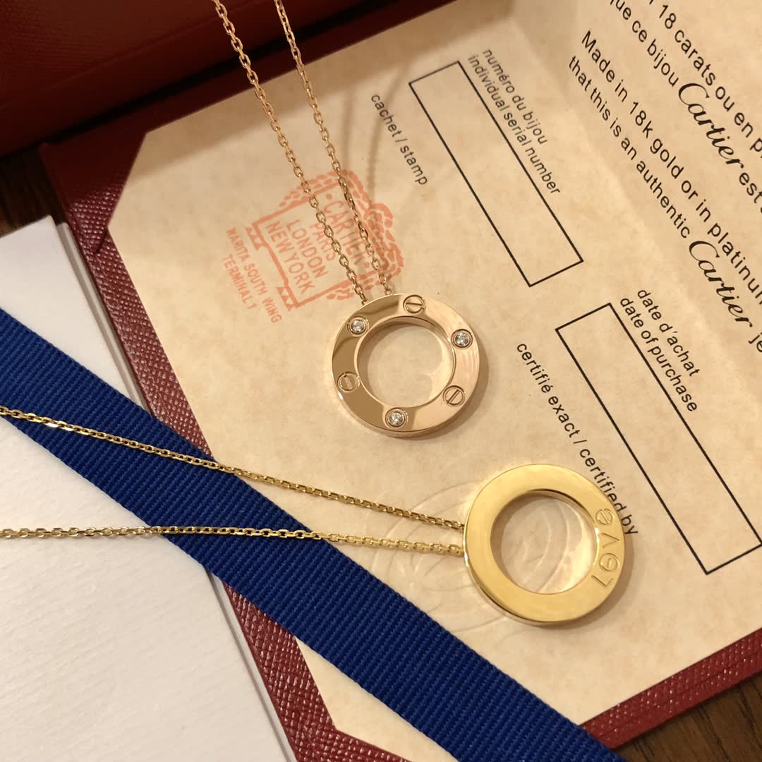Cartier Love Circle Pendant Necklace