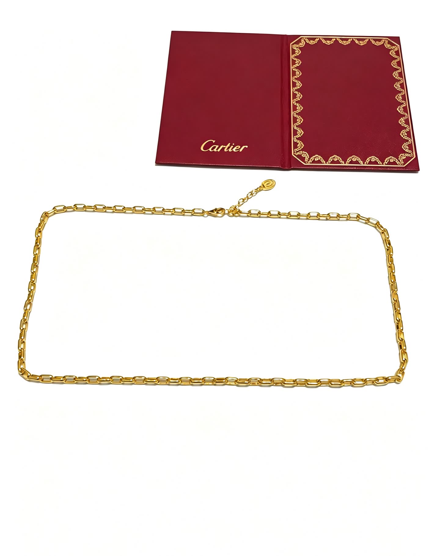 Cartier Elegant Gold-Plated Chain Necklace