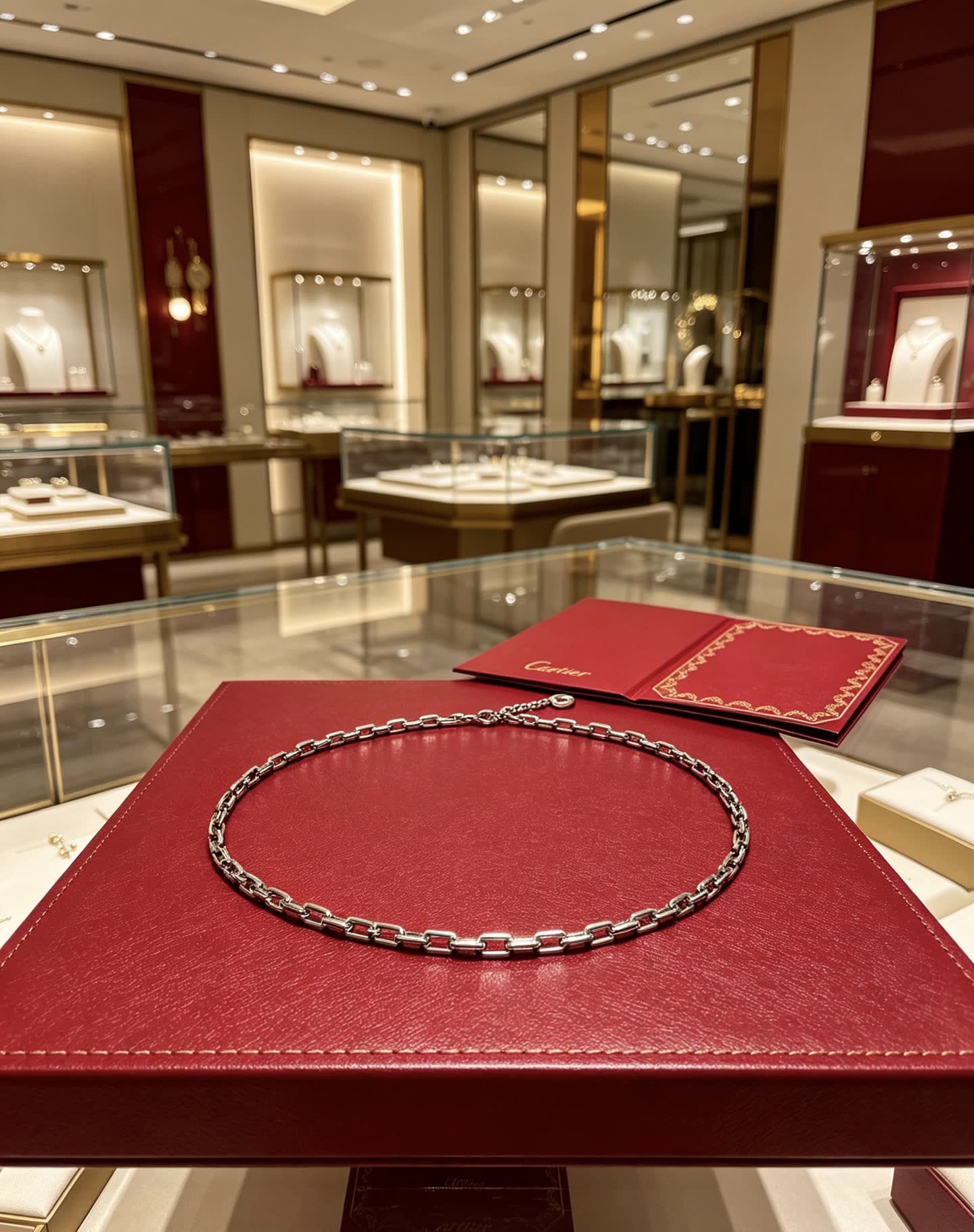 Cartier Silver Chain Necklace