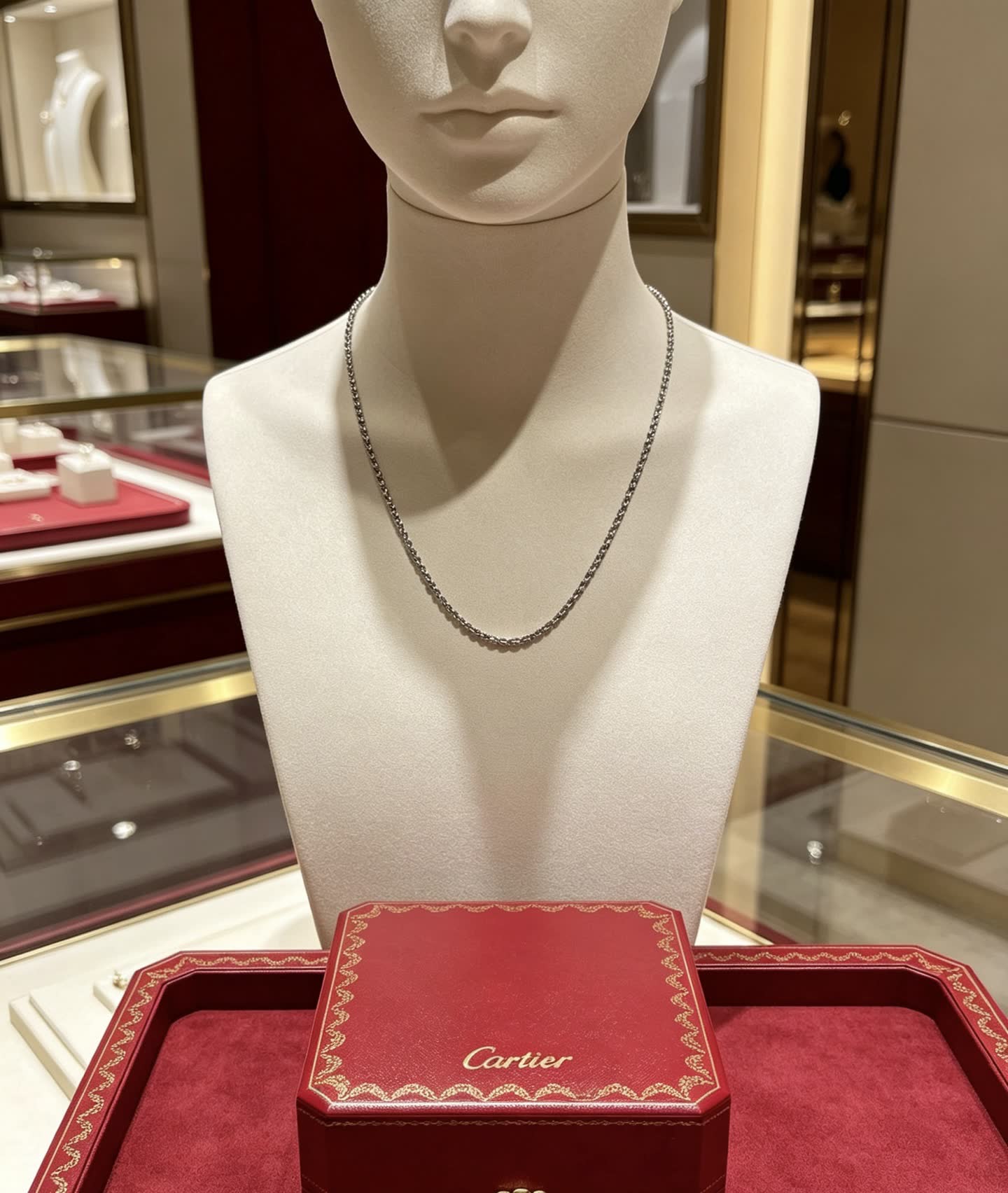Cartier Silver Chain Necklace